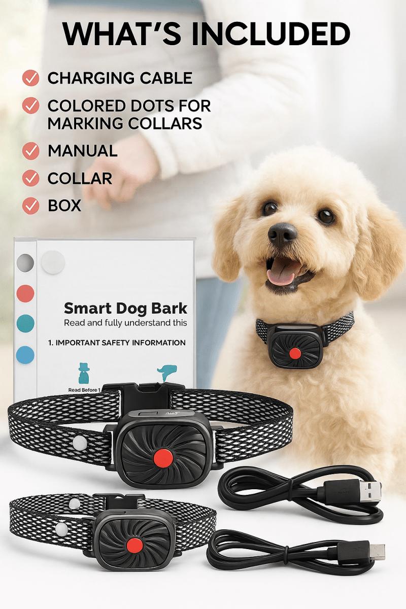 BarkLess Nano – Skonsam Anti-Barkhalsband för Valpar och Små Hundar