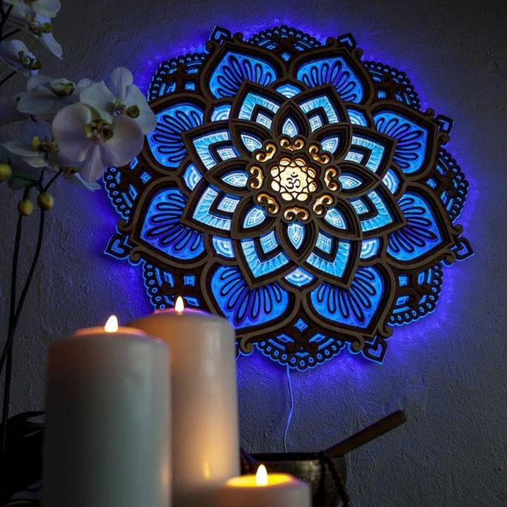 Mandala Yoga Rum Nattlampa LED