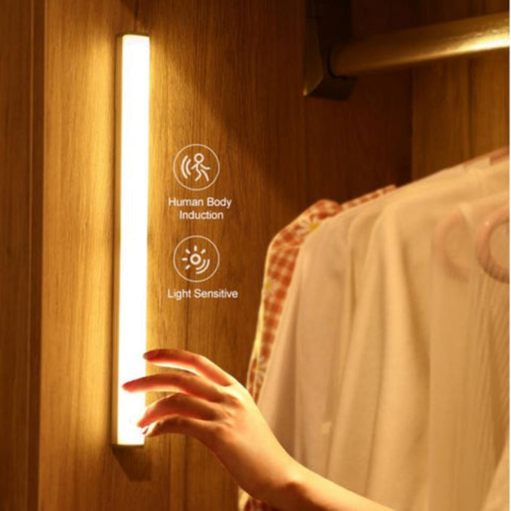 LED Nattlampa med Sensor för Trä Sängram
