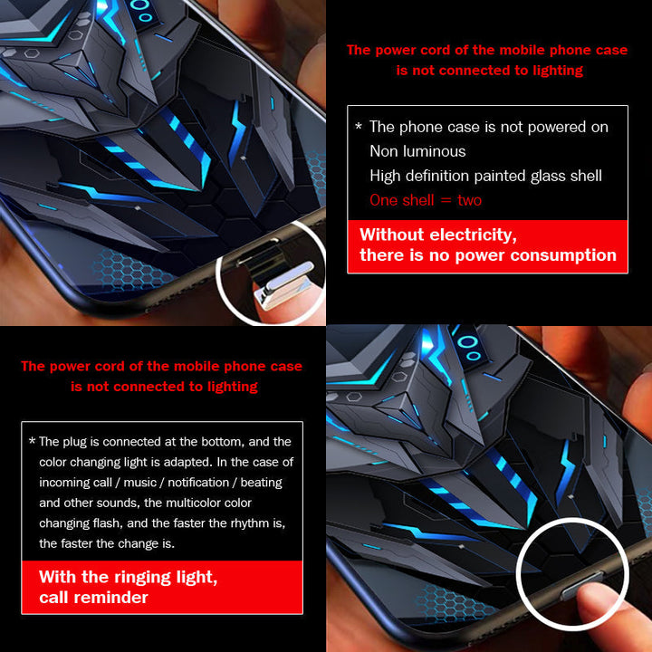Cool Mecha Apple Smart Flash Telefonfodral