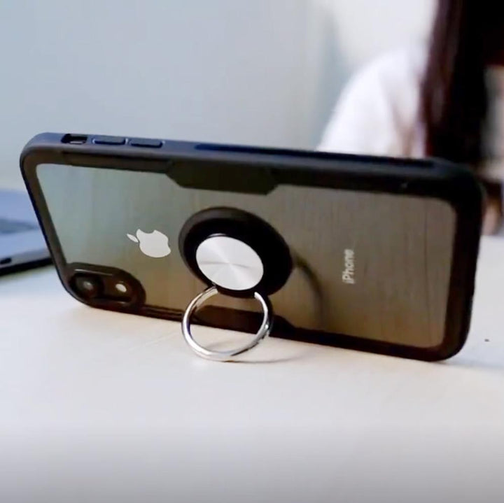 Magnetisk Ring Kolfiber iPhone Fodral