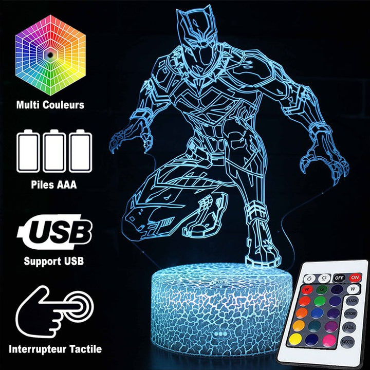 3D Lampa Marvel Black Panther Stealth
