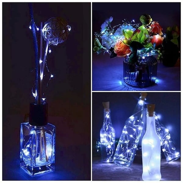 LED Flaska Ljus Kork Natt Ljus DIY Dekor |