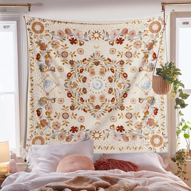 Botanisk Himmelsk Tapestry