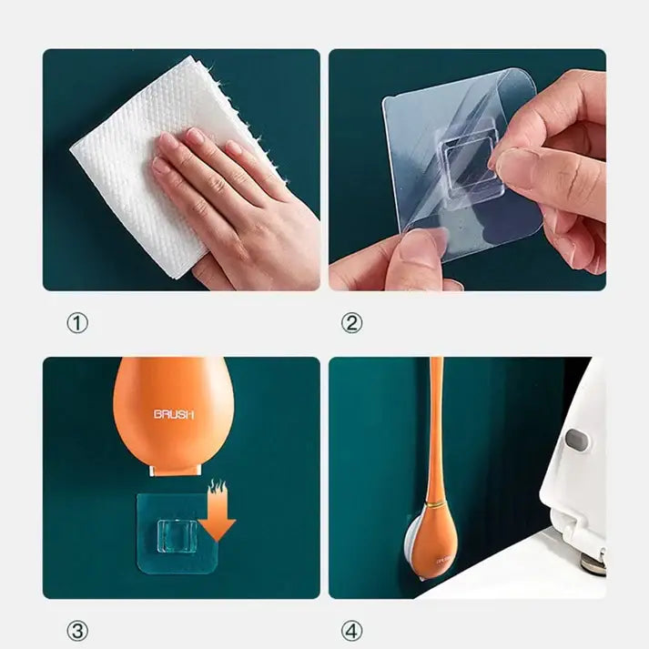 Elegant och hygienisk toalettborste i silikon - SmartBrush