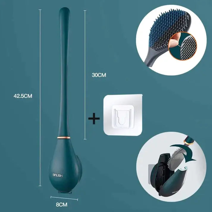 Elegant och hygienisk toalettborste i silikon - SmartBrush
