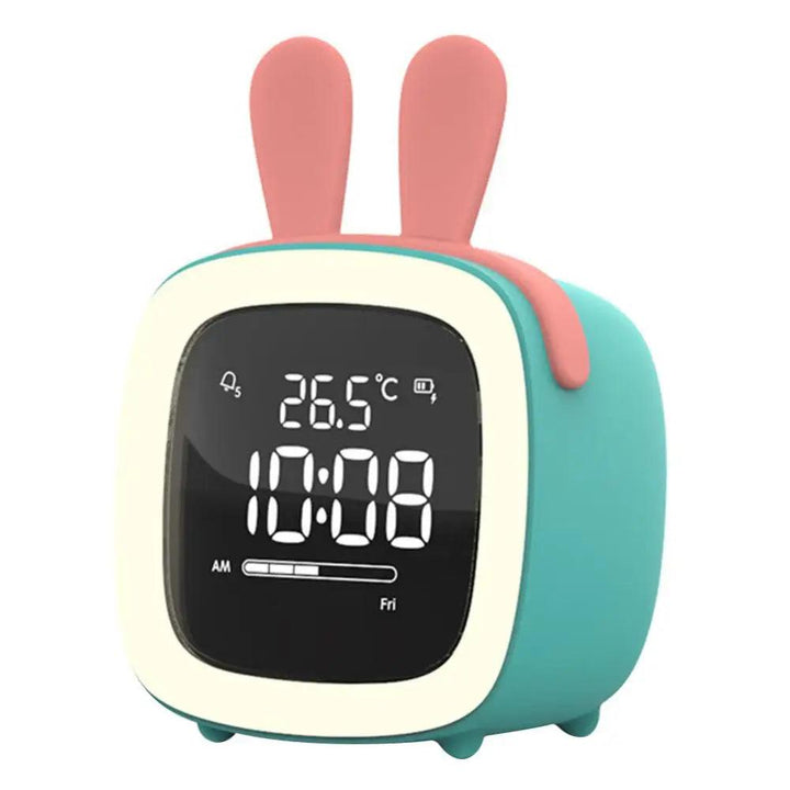 BunnyGlow - LED Väckarklocka – Nattljus med Digital Display &amp; Timer