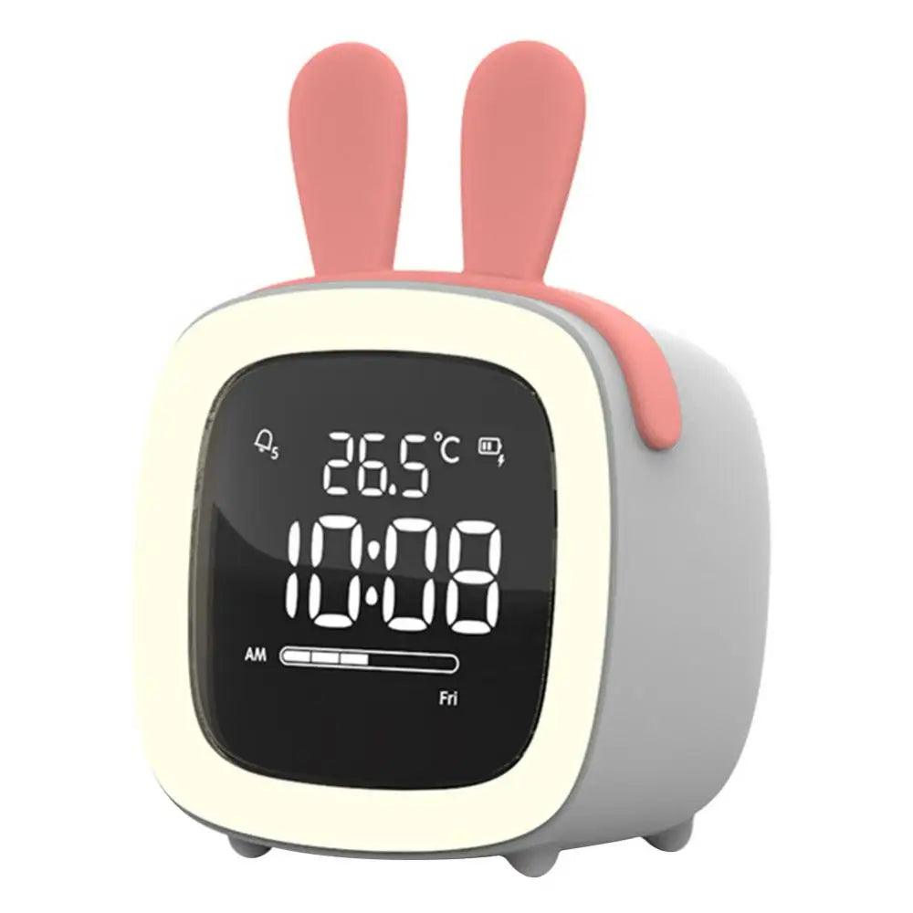 BunnyGlow - LED Väckarklocka – Nattljus med Digital Display &amp; Timer