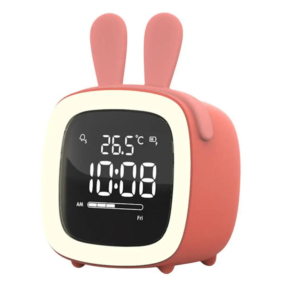 BunnyGlow - LED Väckarklocka – Nattljus med Digital Display &amp; Timer