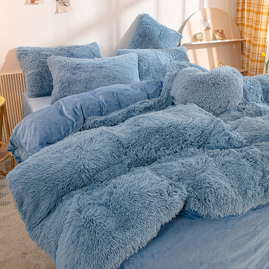 Lyxigt Sammet Duvet Täcke Set för Ultimat Komfort
