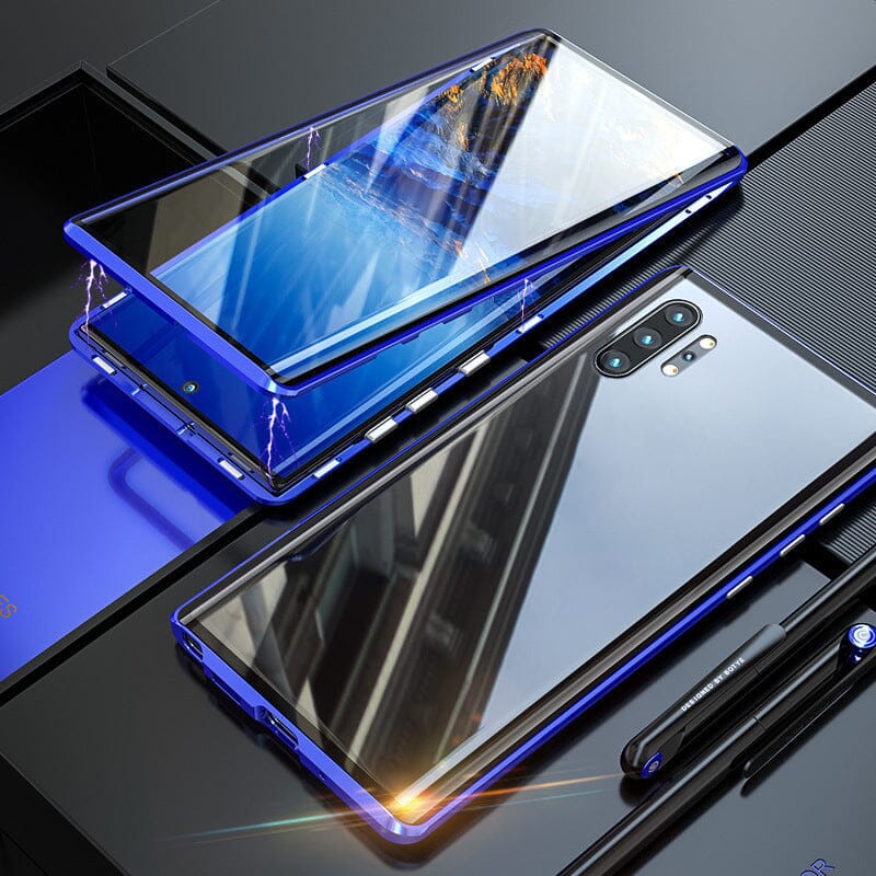 Samsung magnetiskt härdat glas dubbelsidigt telefonfodral