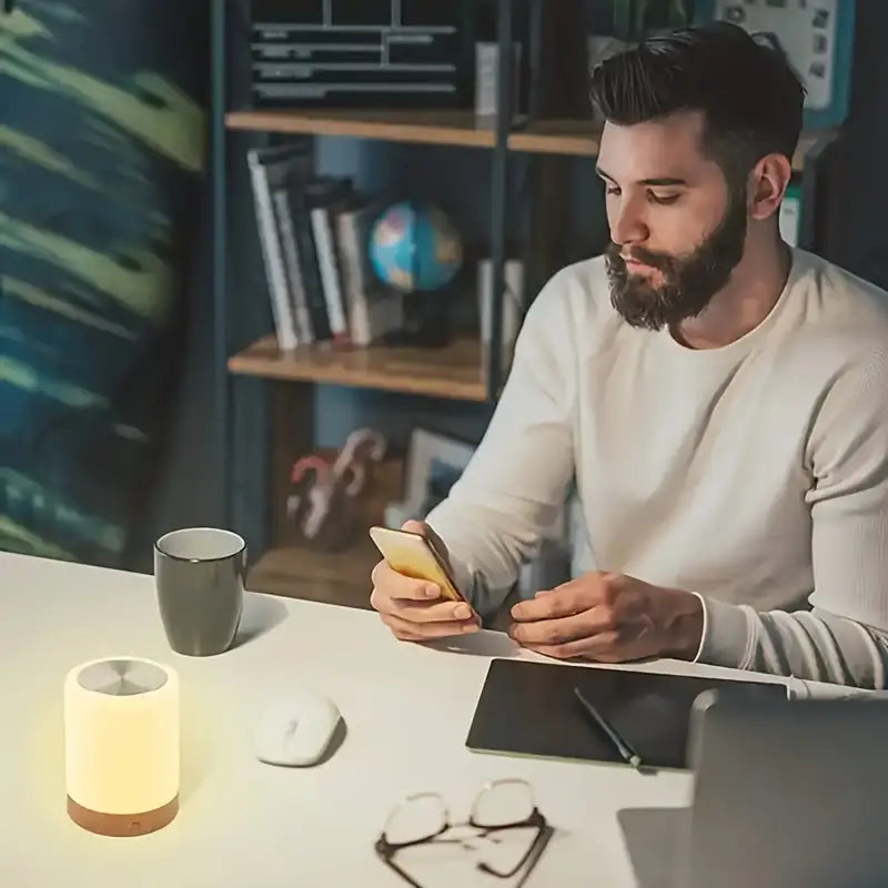 Dimmbar LED Nattlampa med Modern Design och Färgskifte