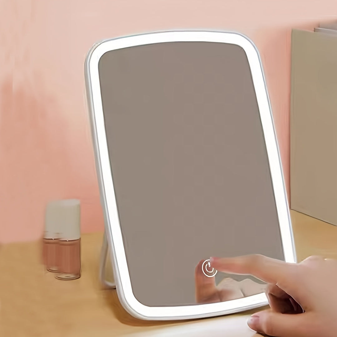 BloomMirror - Elegant LED Makeup Spegel USB Uppladdningsbar