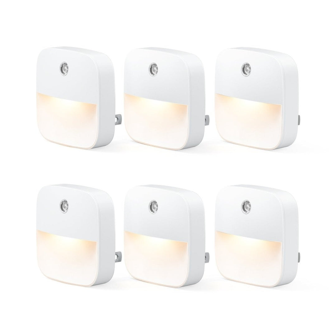 Energibesparande vägguttag nattlampor med automatisk sensor (6-pack)