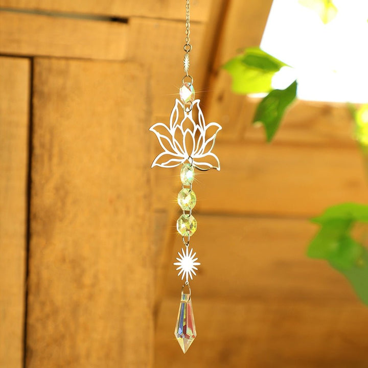 Chakra Kristall Lotus Solfångare