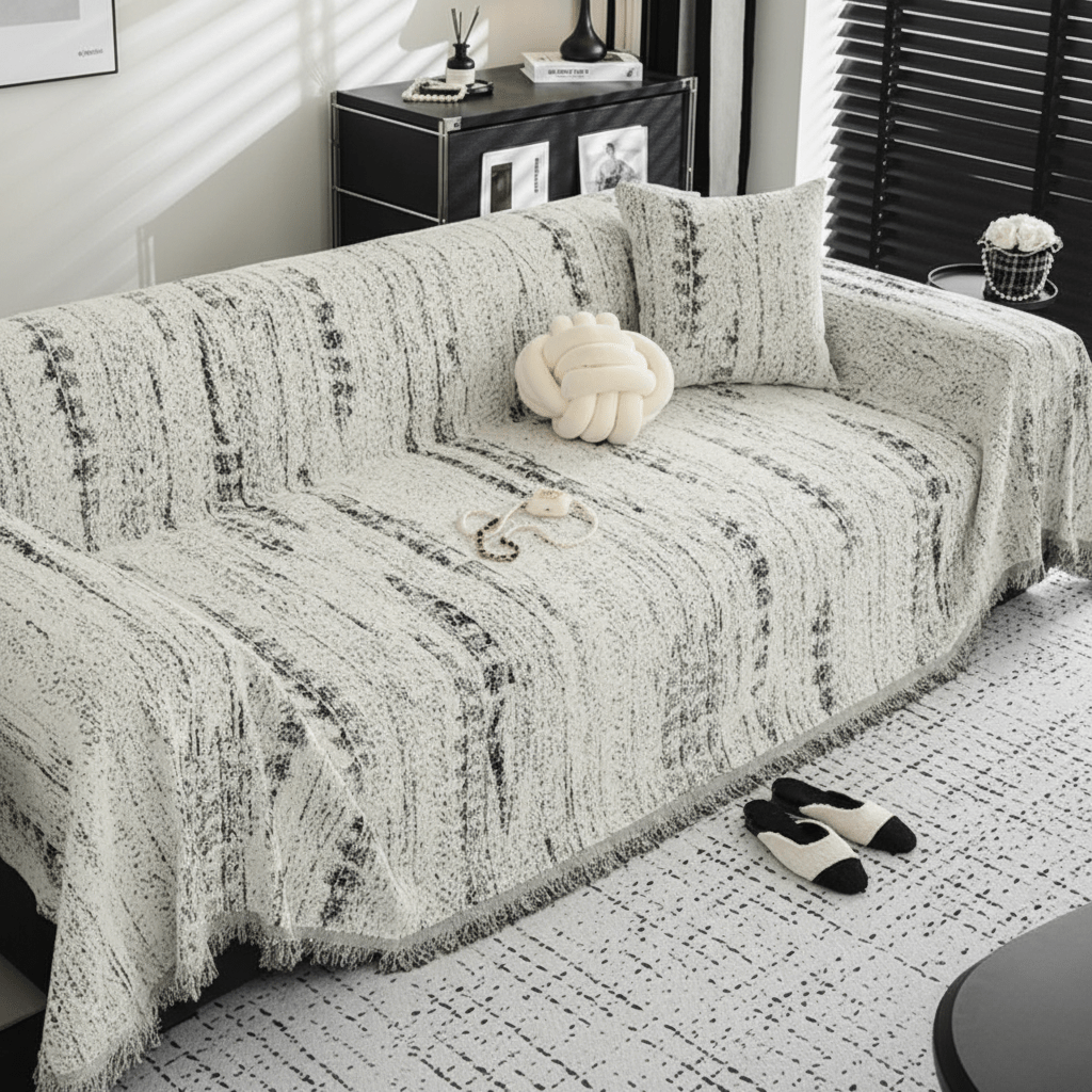 CHENILUX – Elegant Chenille Sofföverdrag för Skydd &amp; Stil