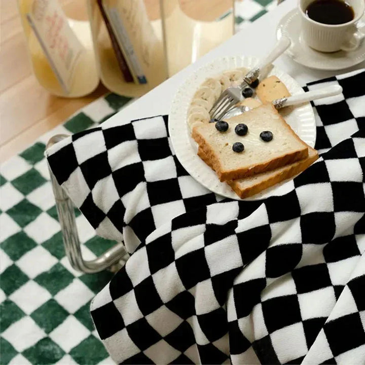 Klassisk Rutigt Mönster Sofffilt