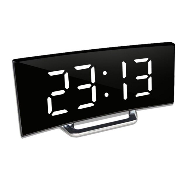 LED-belysning stor digital display | Böjd LED-digital klocka - Amedea