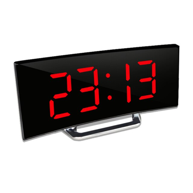 LED-belysning stor digital display | Böjd LED-digital klocka - Amedea