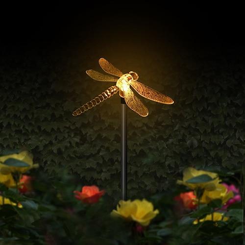 Sol-LED-Trädgårdslampor "färgglada Flugor"