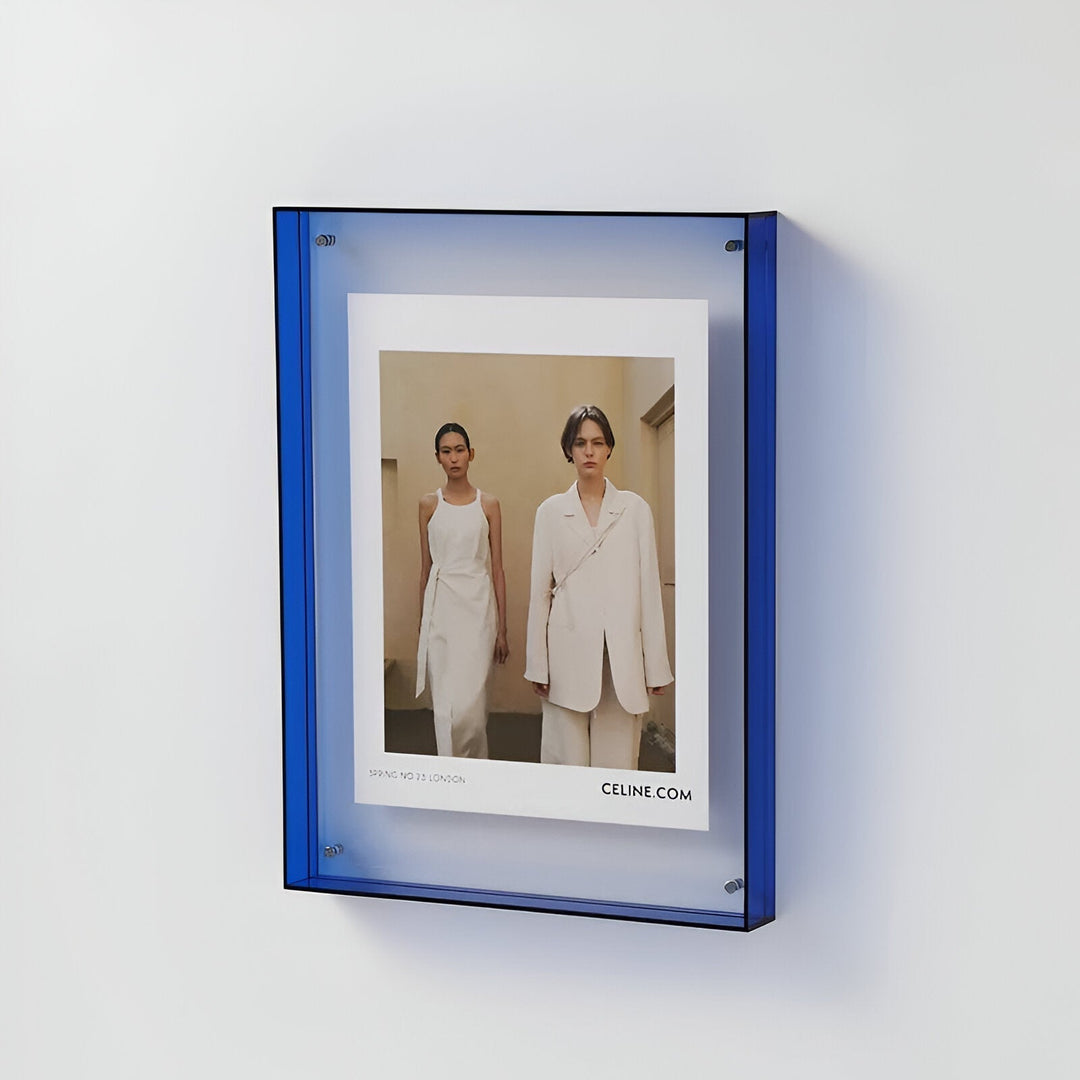 färgglad transparent akryl bildram