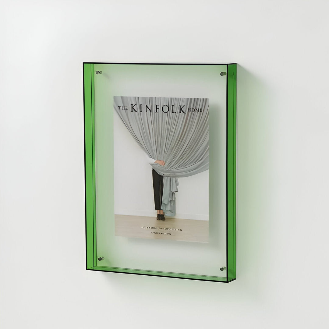 färgglad transparent akryl bildram