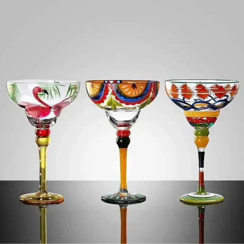 färgglad Margarita Cocktailglas