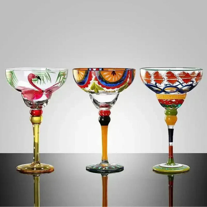 färgglad Margarita Cocktailglas