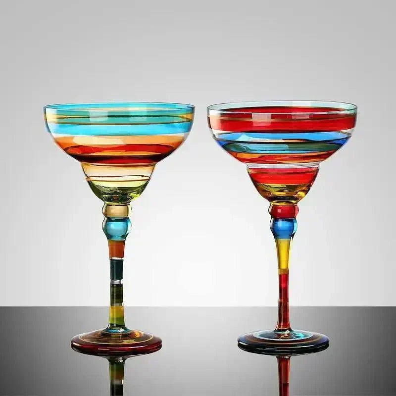 färgglad Margarita Cocktailglas