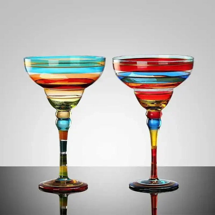 färgglad Margarita Cocktailglas