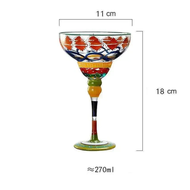 färgglad Margarita Cocktailglas