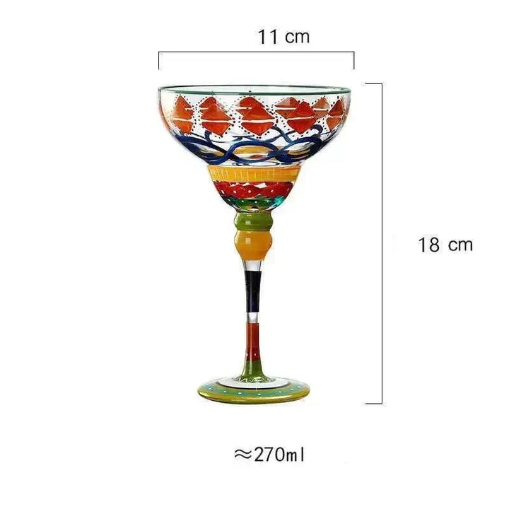 färgglad Margarita Cocktailglas