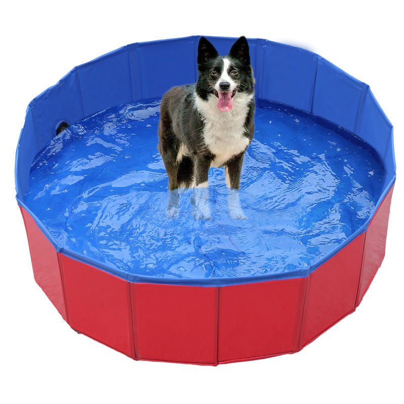 QUICKDIP Sommar – 80 cm Bärbar Hundbad och Kylmatta