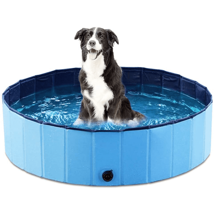 QUICKDIP Sommar – 80 cm Bärbar Hundbad och Kylmatta