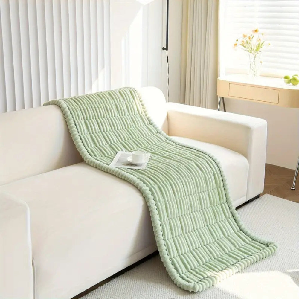 Fleece Sofföverdrag med Quiltad Design