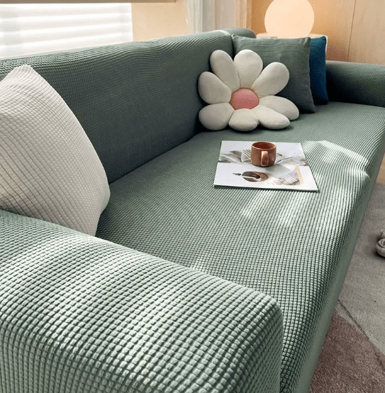 SNUGJACQ – Mjuk Jacquard Sofföverdrag med Antislip Passform