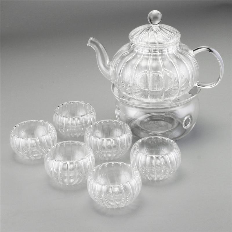 Kristallklar Glasteapot Set
