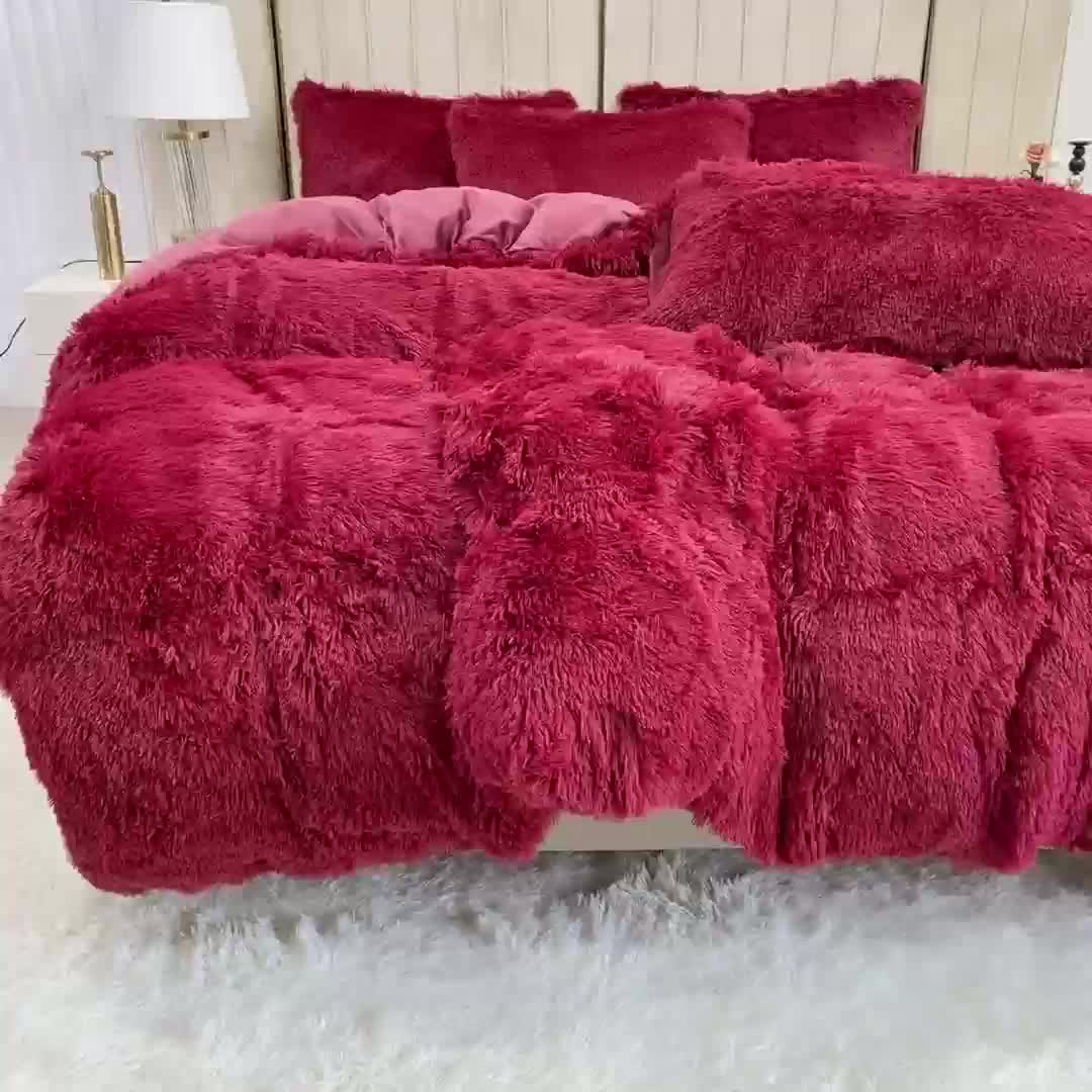 Ultra Soft Plush Duvet Cover Set with Zipper - Luxury &amp; Comfort