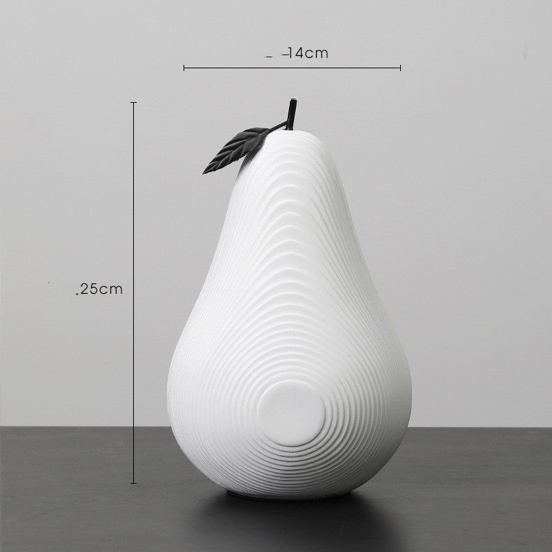 Monokrom Frukt Resin Dekor