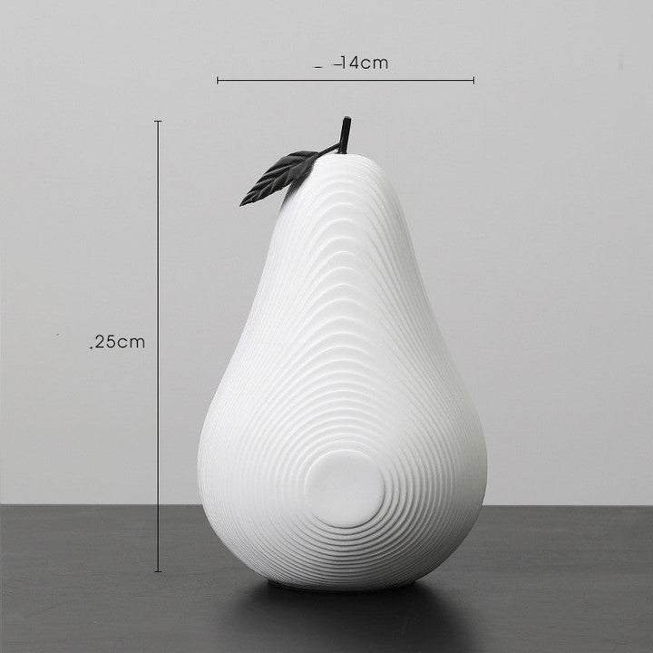 Monokrom Frukt Resin Dekor