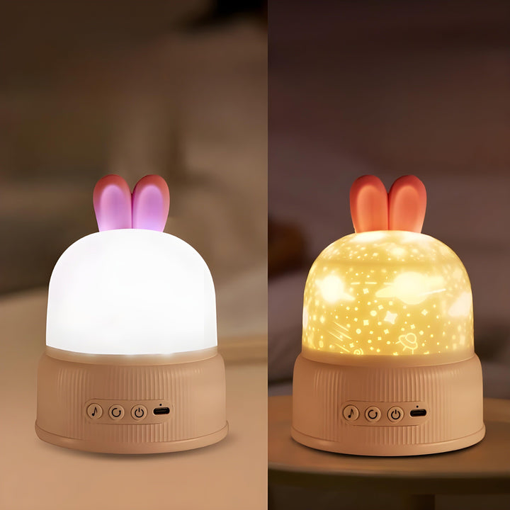 BunnyBeam Ljus - Avslappnad Söt Kanin Projektor Nattlampa för Barn |