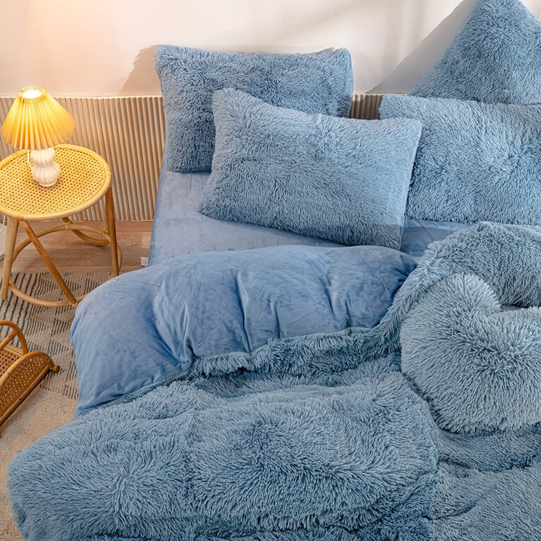 Lyxigt Sammet Duvet Täcke Set för Ultimat Komfort