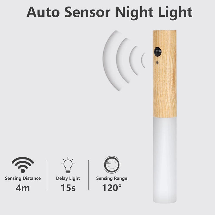 Återuppladdningsbar Rörelsesensor Magnetisk LED Nattlampa