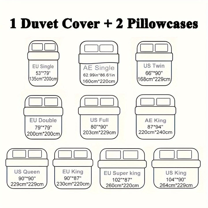 Ultra Soft Plush Duvet Cover Set with Zipper - Luxury &amp; Comfort