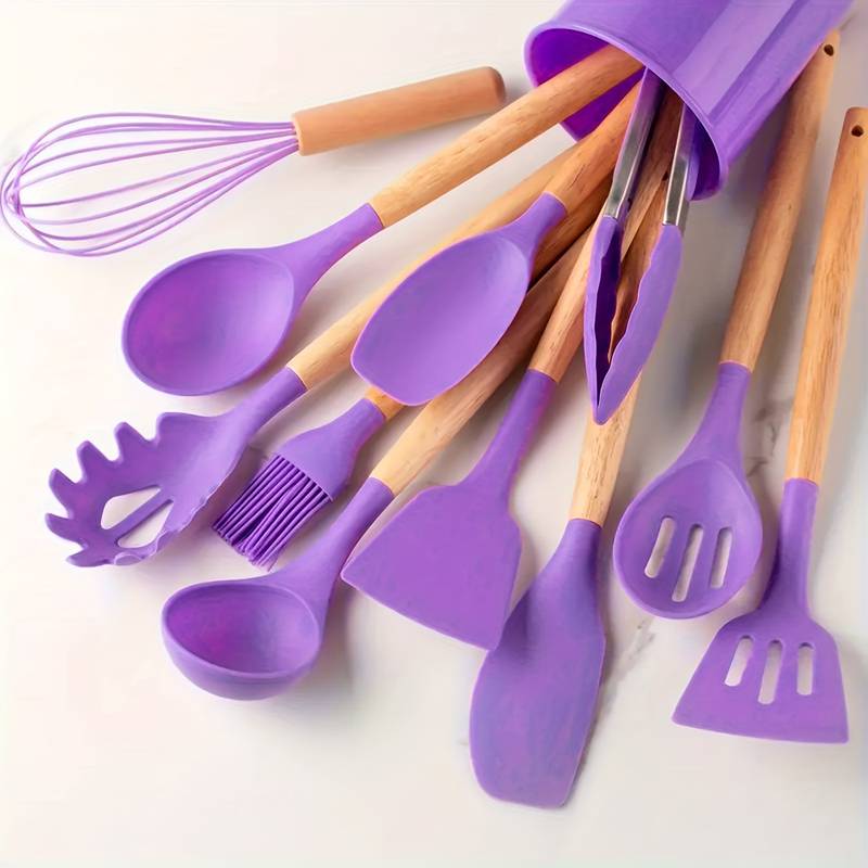 Silicone Kökverktyg Set – Värmebeständigt och Repbeständigt