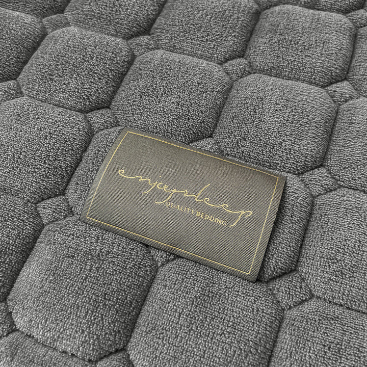 Modern Mjuk Filt med Fyrkantig Textur – Stilig Fluffig Säng- och Sofafilt