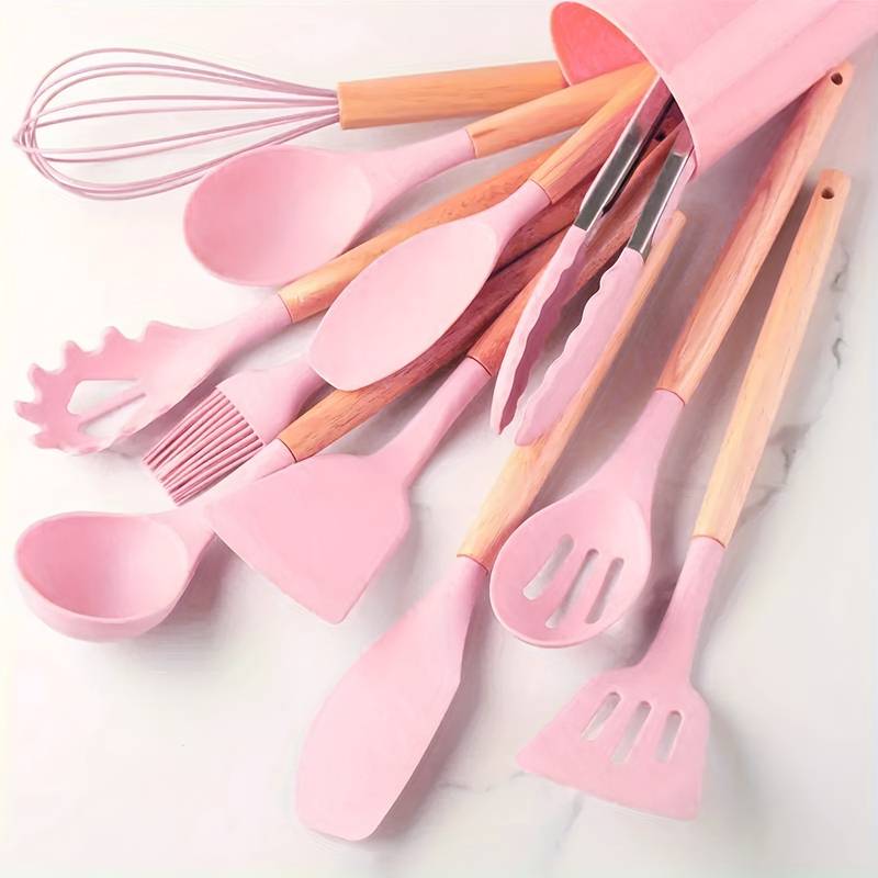 Silicone Kökverktyg Set – Värmebeständigt och Repbeständigt