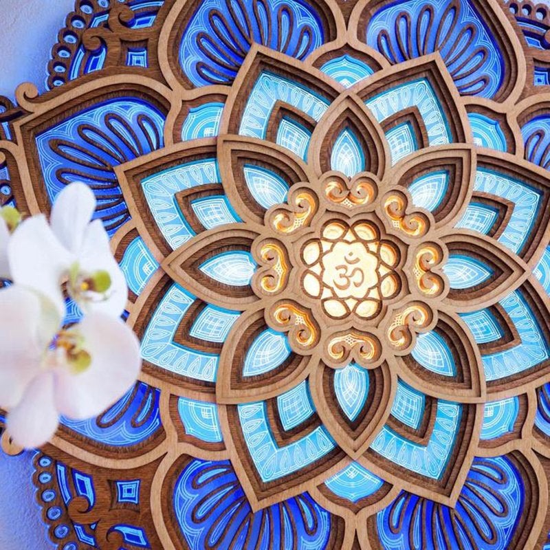 Mandala Yoga Rum Nattlampa LED