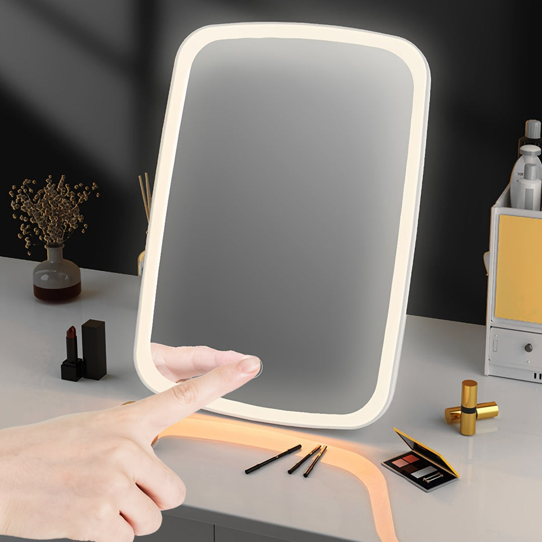BloomMirror - Elegant LED Makeup Spegel USB Uppladdningsbar