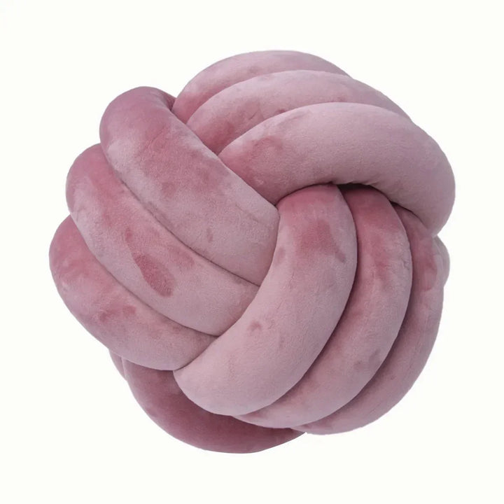 Dekorativ knuten mocka-liknande boll mjuk kudde